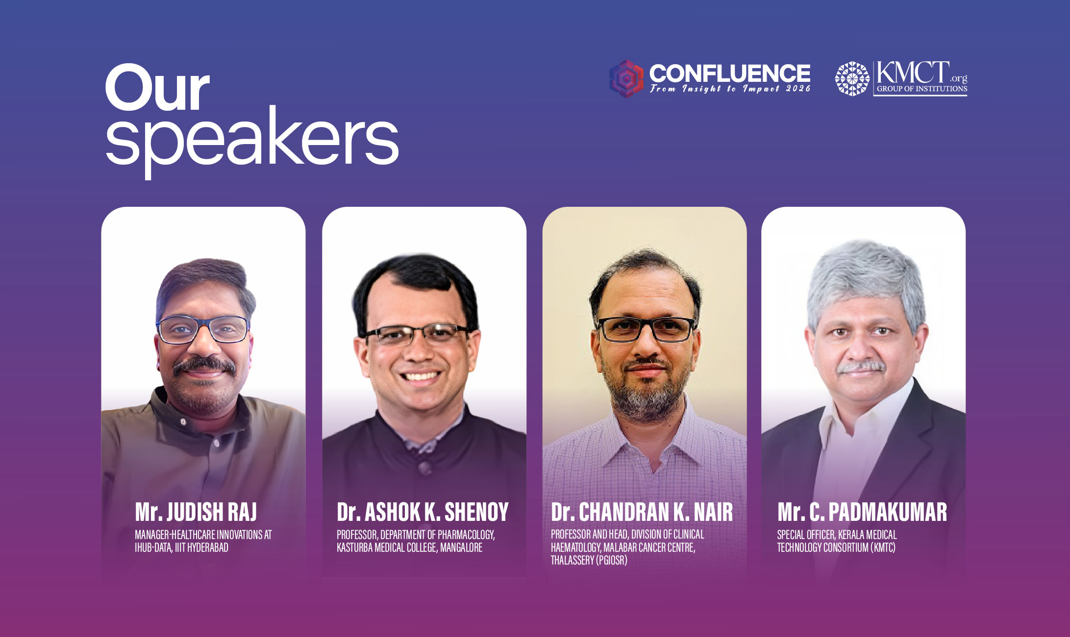 Speakers of Panel Discussion 1